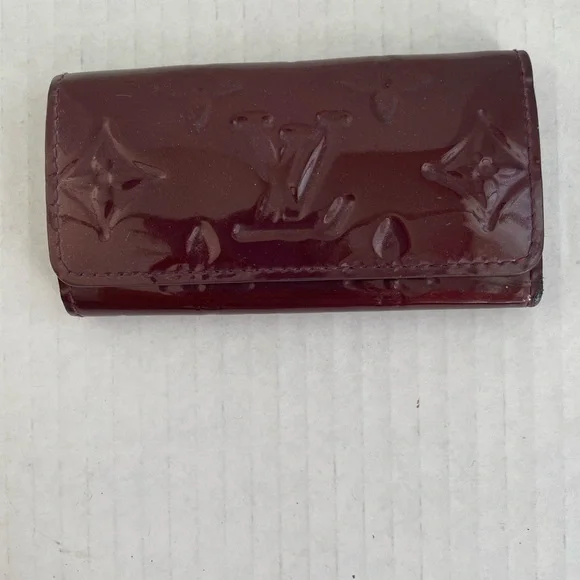 LOUIS VUITTON burgundy Vernis key holder - Picture 10 of 10